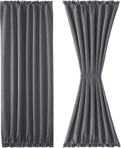 DWCN French Door Curtains – Rod Pocket Thermal Blackout Curtain - Image 7