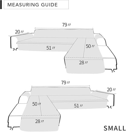 Easy-Going Sofa Slipcover L Shape Sofa Cover Sectional Couch Cover Chaise Cover - Image 7