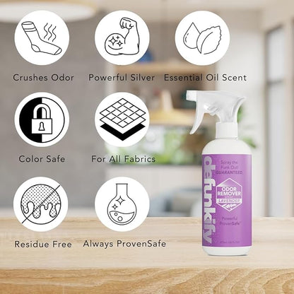 Odor Remover Spray, 16oz. 'Lavender' Essential Oil Odor Eliminator - Image 3