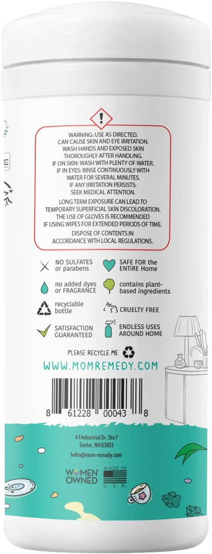 MOMREMEDY Hydrogen Peroxide Cleaning Wipes | All Purpose Cleaner and Stain - Image 4