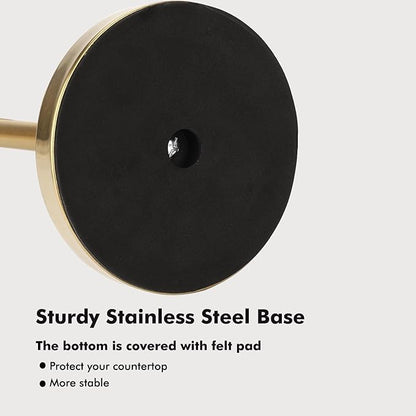 Paper Towel Holder Stand with Sturdy Base Fits Standard and Jumbo Sized Paper - Image 4