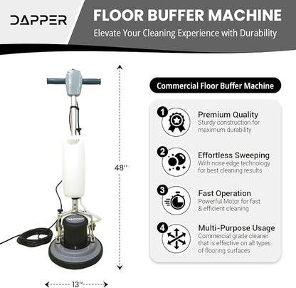 13" Heavy-duty Multi-Functional Floor Buffer Polisher Machine - Image 2