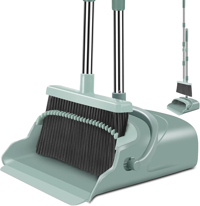 kelamayi Upgrade Broom and Dustpan Set, Large Size and by Kelamayi