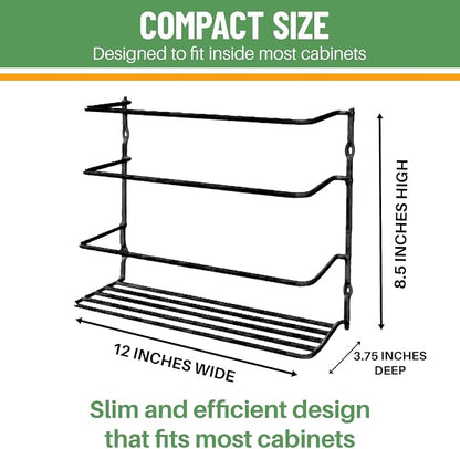 Evelots Kitchen Wrap Organizer - Image 8