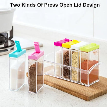 12 PCS Colorful Spice Shaker Jars, Salt and Pepper Shakers Set, Seasoning - Image 3