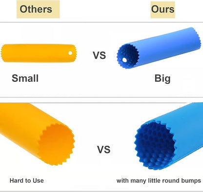 2 Set Silicone Garlic Peeler Easy Roller Tube Useful Garlic Odorfree Kitchen - Image 3