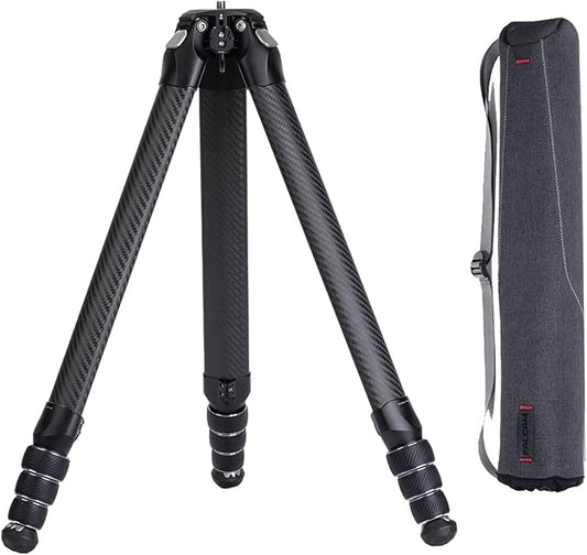 FALCAM TreeRoot Carbon Fiber Medium Tripod, 4-Section Legs, 50kg Vertical Load, 30mm Large Diameter, Quick Lock Tripod Only-T00A4901