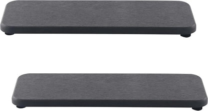 NiuYichee 2 Pcs Water Absorbing Stone Trays, Kitchen/Bathroom Sink Soap Dish by NiuYichee