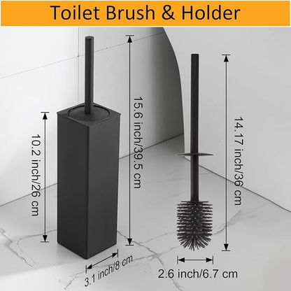 BGL Toilet Brush and Holder Set 2 Packs Aluminium Free Standing, Bathroom - Image 2