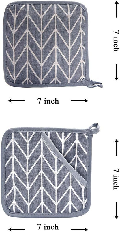 WinChange Oven Mitts and Potholders BBQ Gloves-Oven Mitts and Pot Holders Sets - Image 5