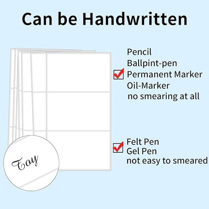 STARLIBOO Removable Colored Labels Stickers, 3X5 Inch Removable Large Label - Image 3