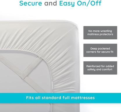PUREgrace Tencel Mattress Protector – Waterproof, Noiseless Cover - Image 6