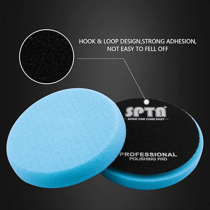 Blue Polish Pad, Buffing Polishing Pads, SPTA 3Pcs 6.5 Inch Face - Image 4