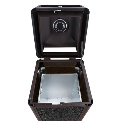 Square Waste Container with Dome Lid | Commercial Outdoor Garbage and Trash - Image 2