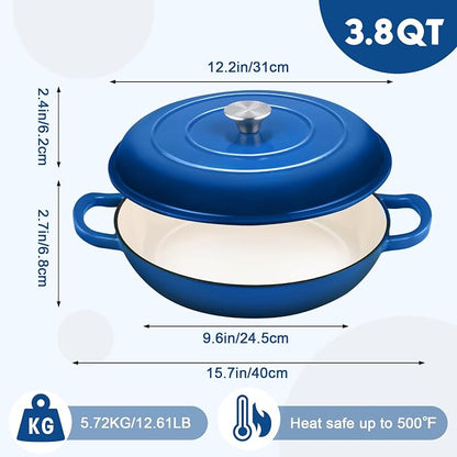 Overmont Enameled Cast Iron Dutch Oven - Image 7