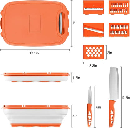 Gintan Camping Cutting Board, 9-in-1 Collapsible Chopping Board - Image 8