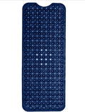 ENKOSI Bath Mat - Large Non Slip Bathtub & Shower Mat - Extra Long 40 x 16 Inch Bathroom Mats for Tub Nonslip Anti Slip Bathmats (40x16 Navy 1-Pack)