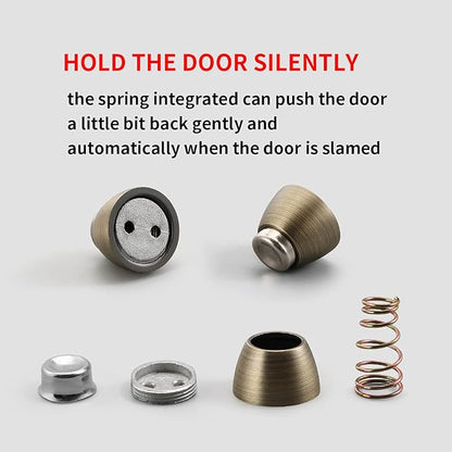 YAGU Door Stopper 1 Pack Magnetic, Zinc Alloy Brushed Bronze Door Stops Catch - Image 8