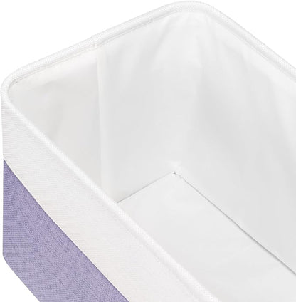 Univivi Large Fabric Storage Baskets Hard Bottom Organizer Bins - Image 6