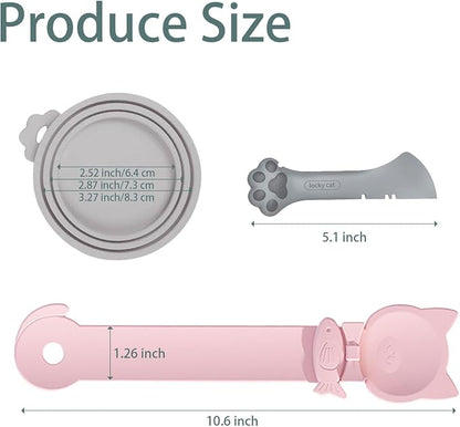 Cat Dog Food Can Lids Spoons，Silicone Pet Food Can Lids - Image 2