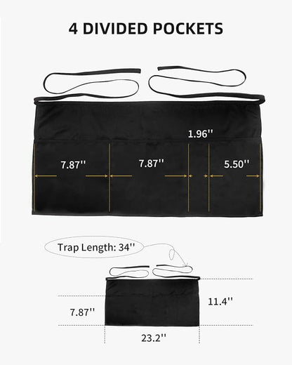 Xeoxarel Aprons with 4 Pockets 23.5'' X 11.5'' - Image 5