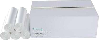 TYPLASTICS 33 Gallon Clear Trash Can Liners - Image 4