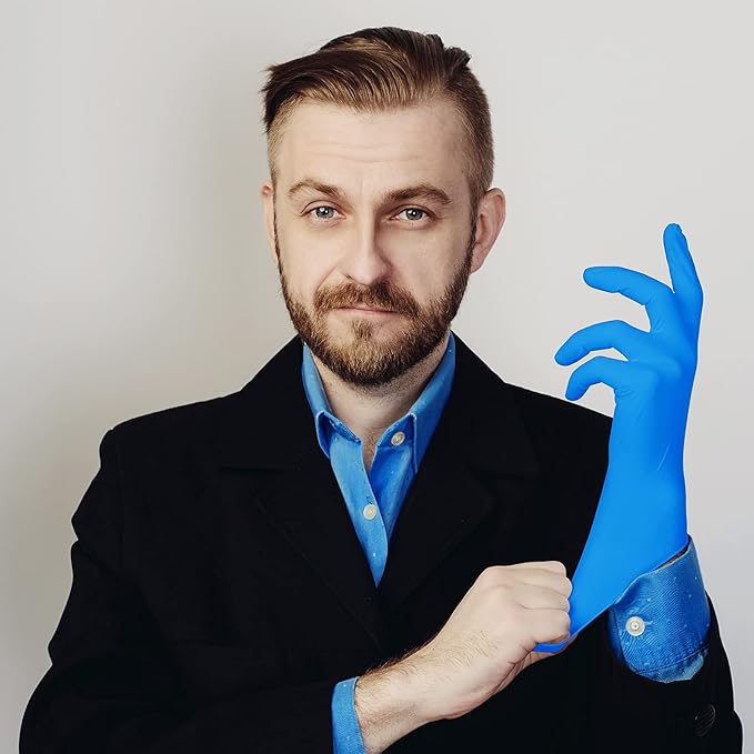 PEIPU Nitrile Disposable Gloves，Powder Free, Cleaning Service Gloves, Latex Free - Image 6