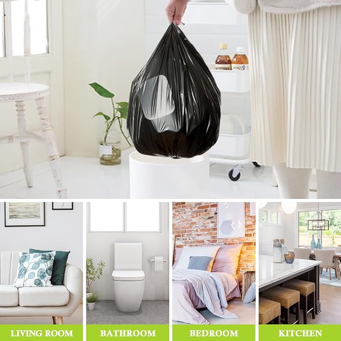 5 Gallon 180 Counts Small Strong Trash Bags Garbage Bags by RayPard, fit 18-20 - Image 6