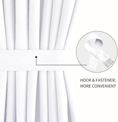 DWCN French Door Curtains – Rod Pocket Thermal Curtain - Image 2