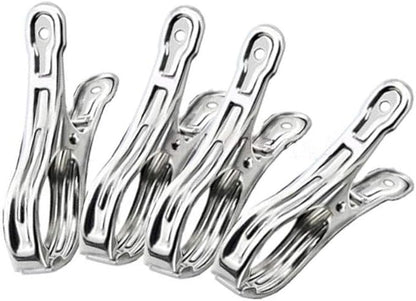 Metal ClothesPins, Row Cover Clips 20 Pack 3.5 Inch Stainless Steel Pool Towel by Commoditydisplay