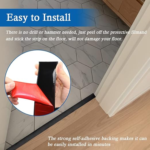 Floor Transition Strip Self Adhesive Floor Cover Strips Laminate 1.57" Wide - Image 3