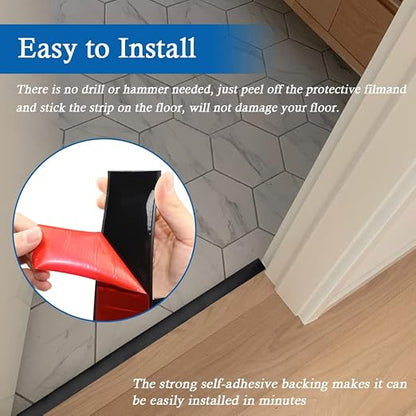 Floor Transition Strip Self Adhesive Floor Cover Strips Laminate 1.57" Wide - Image 3