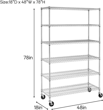 BestOffice | 6-Tier Wire Storage Shelves - Image 3