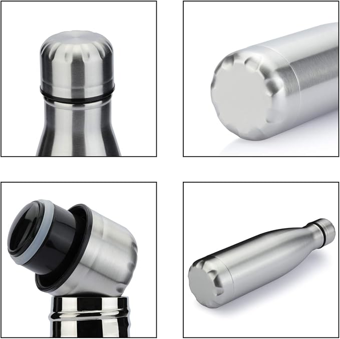 MEWAY 17oz Sport Water Bottle 4 Pack Vacuum Insulated Stainless Steel - Image 6