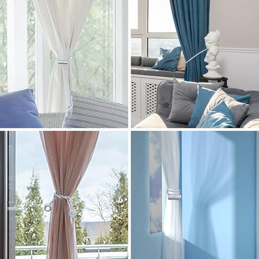18 Inch Strong Magnetic Curtain Tiebacks, Curtain Holdbacks Modern Upgrade - Image 2