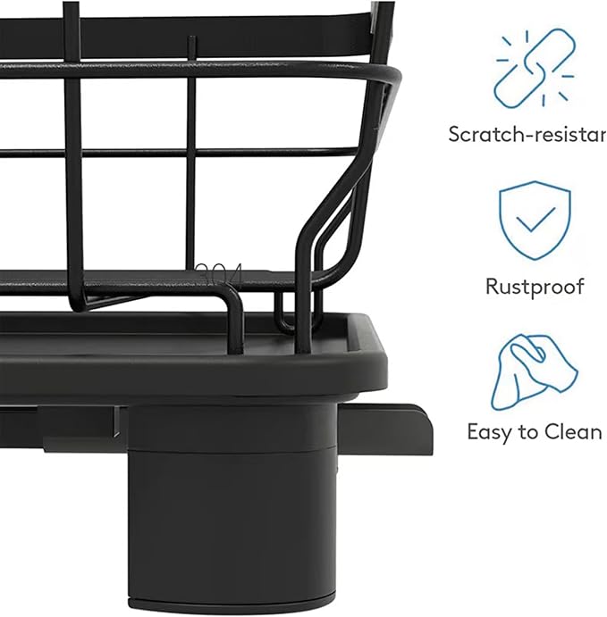 Dish Drying Rack, Space Saving & Durable, Rust-Proof Large 2 Tier Stainless - Image 5