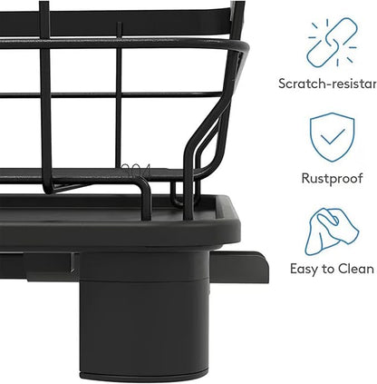 Dish Drying Rack, Space Saving & Durable, Rust-Proof Large 2 Tier Stainless - Image 5