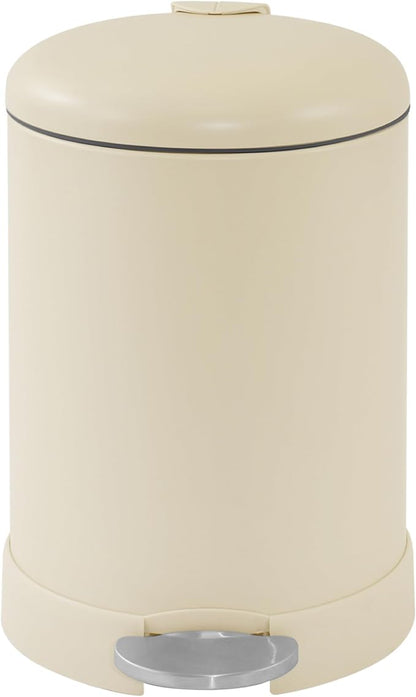 Glad Small Trash Can, 1.2 Gallon | Round Stainless Steel Garbage Bin - Image 7