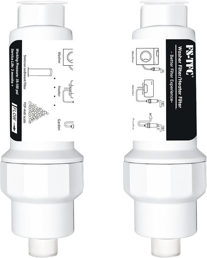 FS-TFC Inline Sediment Anti-Scale Filter Reusable 3/4" GHT Water Hose Filter by FS-TFC