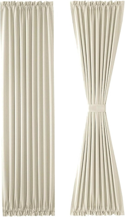DWCN French Door Curtains – Rod Pocket Thermal Blackout Curtain - Image 7