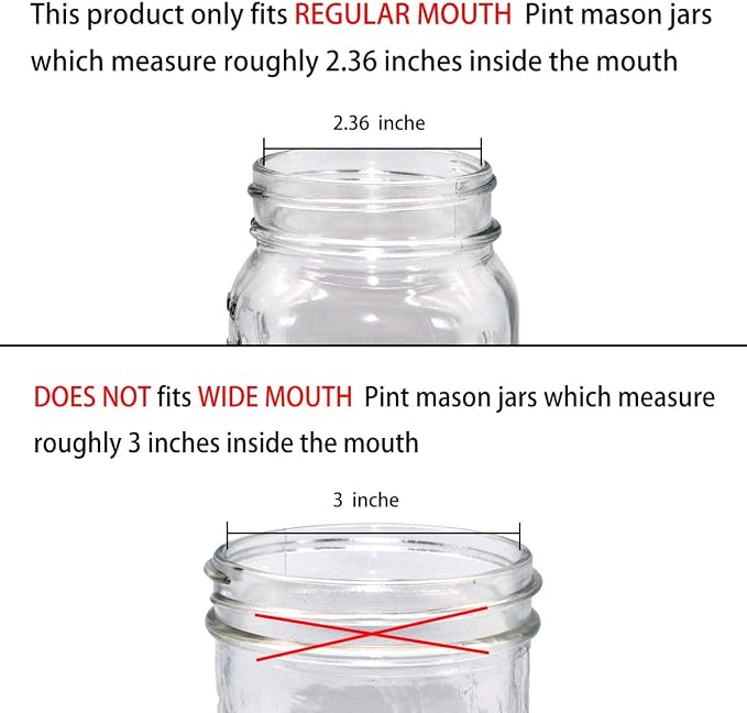 Amolliar Mason Jar Liquid Soap Dispenser Lid, 304 Stainless Steel Pump Lid - Image 7