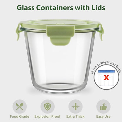 Freshmage 23oz Glass Meal Prep Containers - Image 2