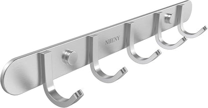 Coat Hook Rack Hanger –Towel Hook Rail by NHENY
