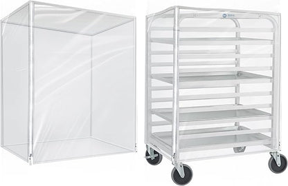 BIEAMA Bun Rack Cover – 10 Tier Commercial Bakers Racks Sheet Pan Rack Cover PVC by BIEAMA