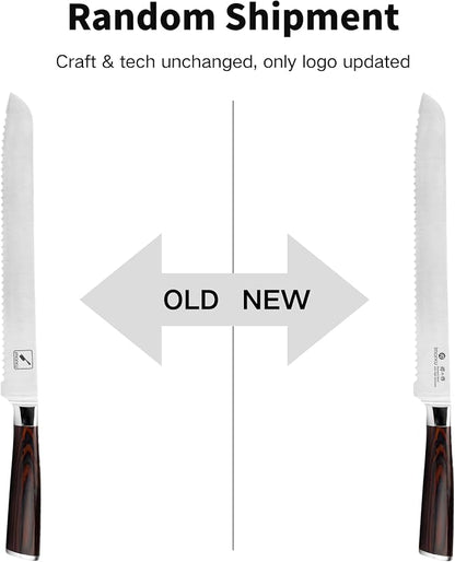 imarku 10 Inch Bread Knife for Homemade Bread Sourdough, German High Carbon - Image 2