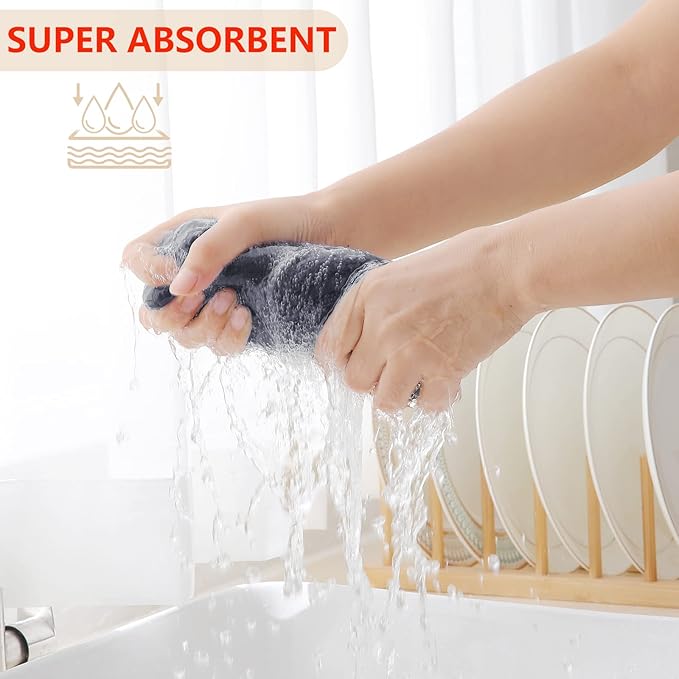 Homaxy 100% Cotton Waffle Weave Kitchen Dish Cloths, Ultra Soft Absorbent Quick - Image 3