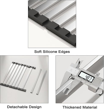 Foldable Dish Drying Rack for Kitchen Sink, Over The Sink Dish Drying Rack - Image 6