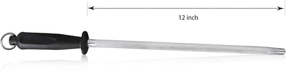 Professional Carbon Steel Black Knife Sharpening Steel - Image 2