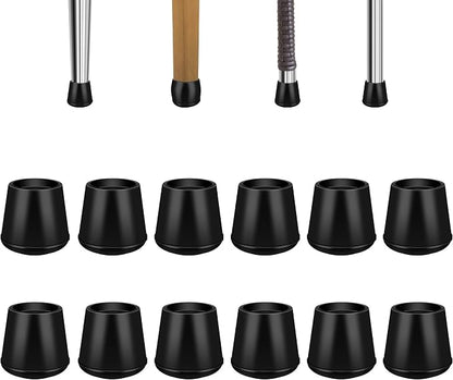 1-1/4” Round Rubber Chair Leg Tips Caps, Chair Leg Floor Protectors Furniture by VOCOMO