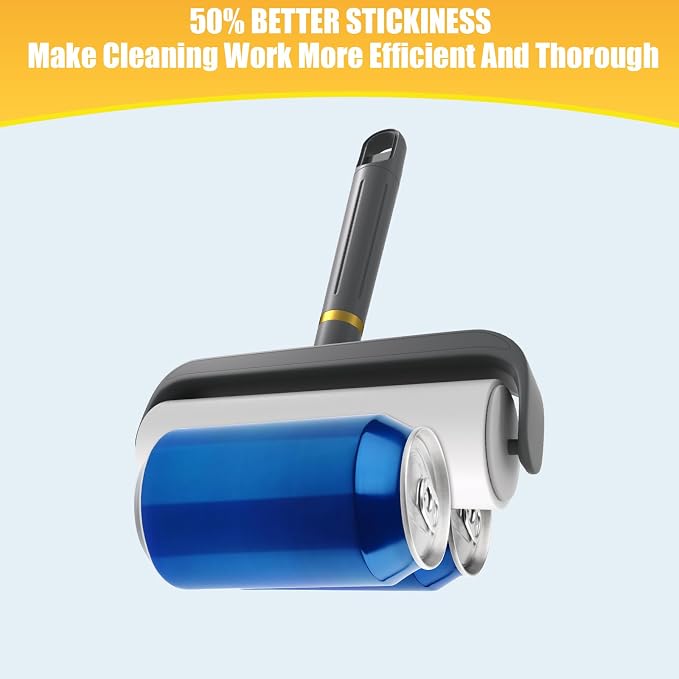 6.3" Large Surface Lint Roller Refills, Extra Sticky Roller - Image 3